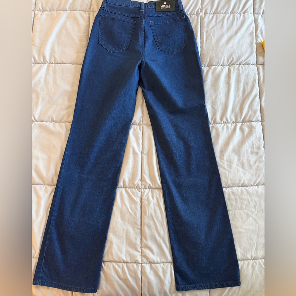 Versace Jeans Couture 90s Vintage Medusa Straight Leg Jeans 31 Like new - Picture 9 of 15